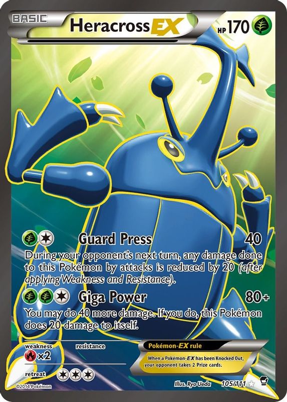 Heracross EX (105 Full Art) - 105/111 - Ultra Rare