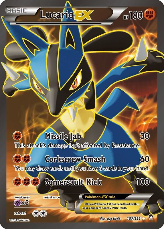 Lucario EX (107 Full Art) - 107/111 - Ultra Rare