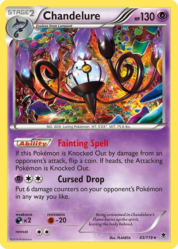 Chandelure - 43/119 - Holo Rare