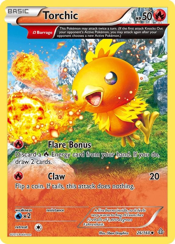 Torchic (Omega) - 26/160 - Uncommon