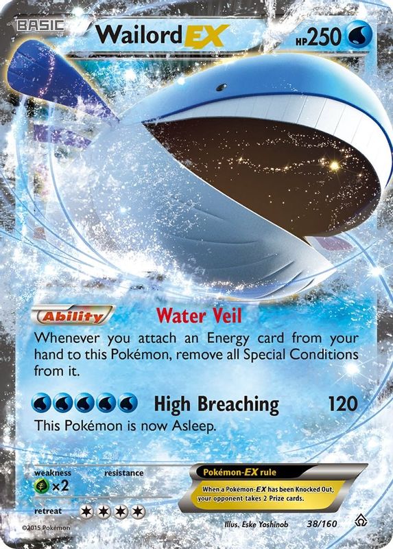 Wailord EX - 38/160 - Ultra Rare