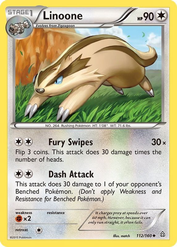 Linoone - 112/160 - Uncommon