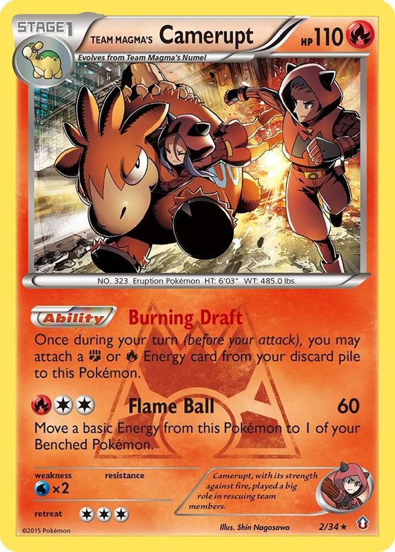 Team Magma's Camerupt - 2/34 - Holo Rare