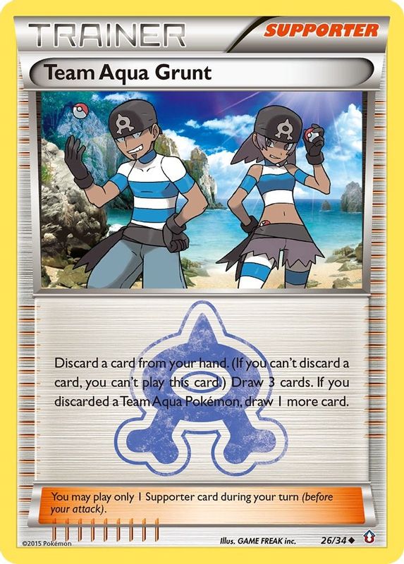 Team Aqua Grunt - 26/34 - Uncommon