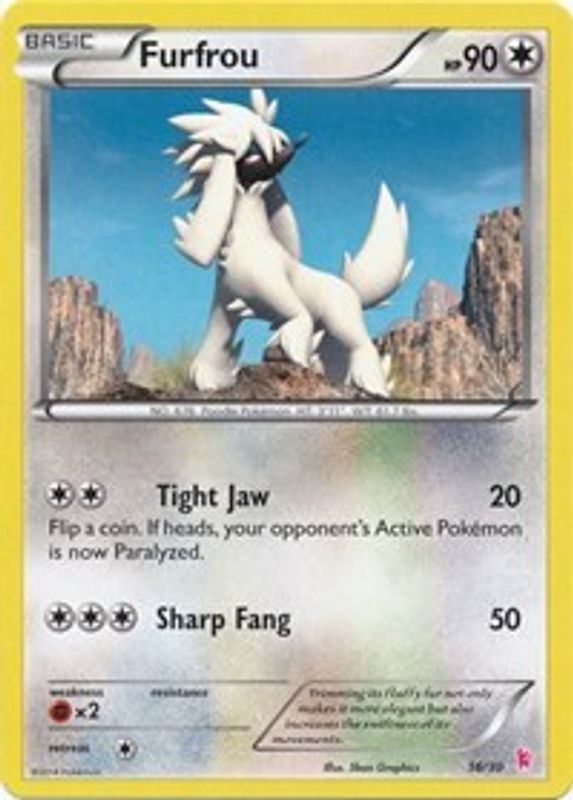 Furfrou (#16 - Sylveon) - 16/30 - Common