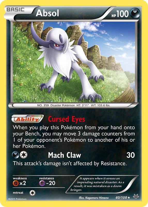Absol - 40/108 - Holo Rare