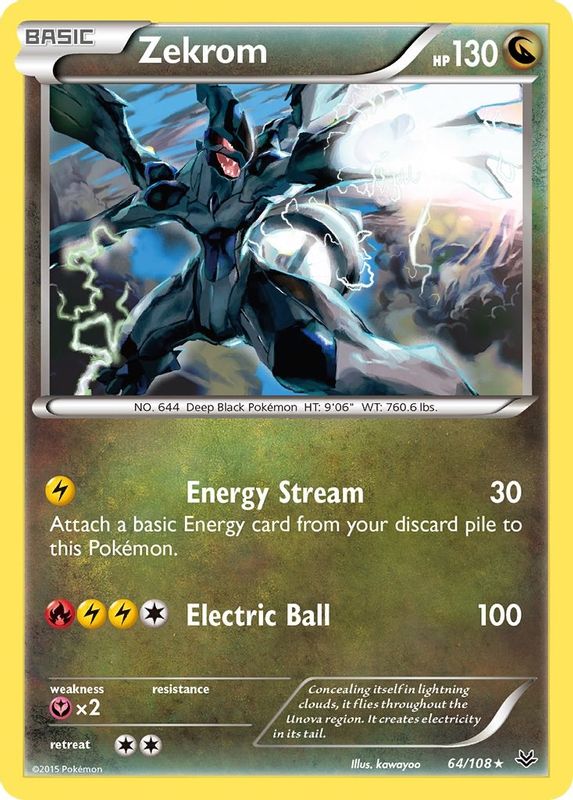 Zekrom - 64/108 - Holo Rare