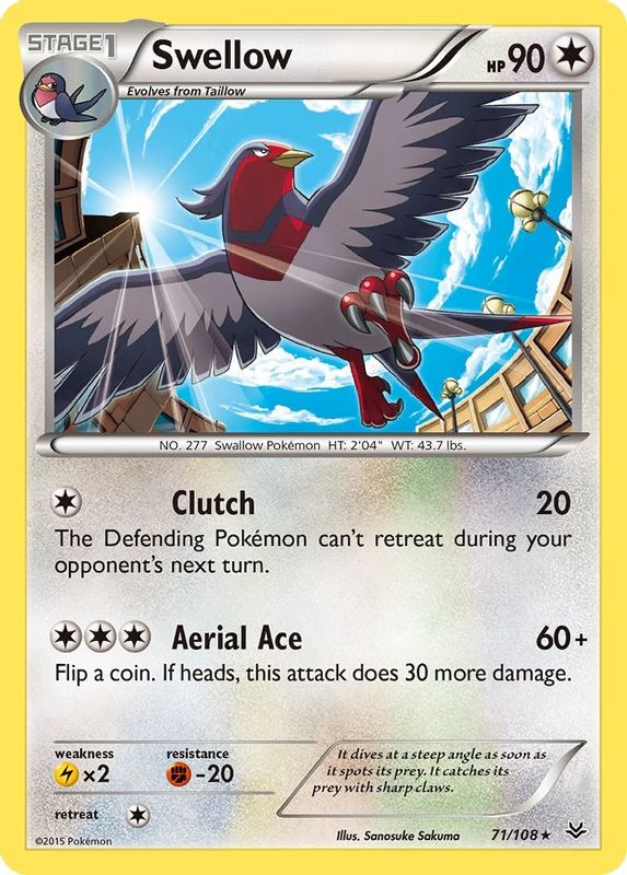 Swellow (71) - 71/108 - Rare